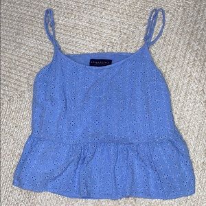 Blue Blouse Tank Top